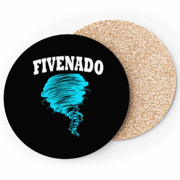 Discover 5th Birthday Tornado Fivenado Coasters