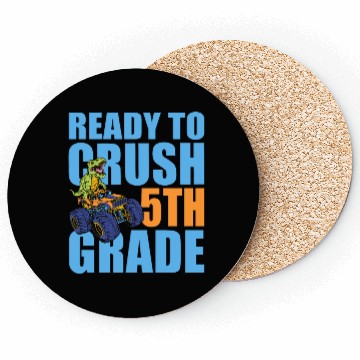 Discover I'm Ready To Crush 5th Grade T Rex Back To School Coasters