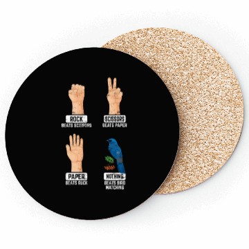 Discover Rock Paper Scissors Nothing Beats Bird Watching Bi Coasters