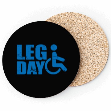 Discover Leg Day Handicapped Wheelchair 19 Coasters