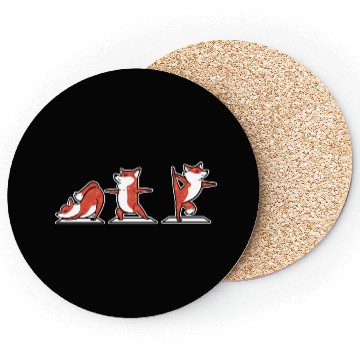 Discover Fox Yoga Yoga Teacher Gift Coasters