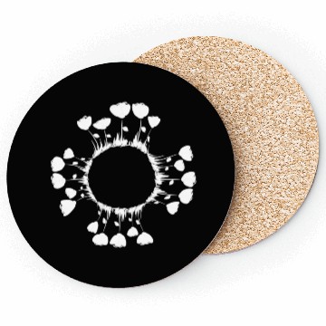 Discover circle nature flowers roses Coasters