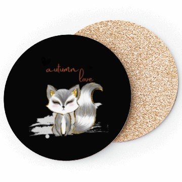 Discover Leaf Autumn Tree Orange Fall Leaves Season Coasters