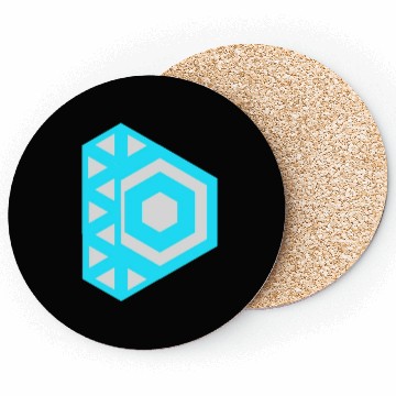 Discover Letter D Logo Robot Coasters