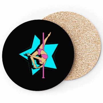 Discover Workout Dance Pole Dancer Coasters