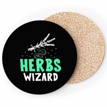 Discover Herbs Wizard Herbalist Herb Herbalism Gardening Coasters