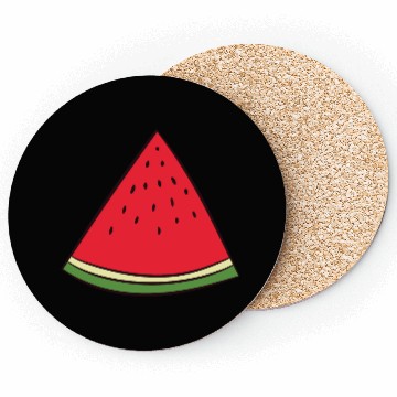 Discover Watermelon - slice, piece, quarter, triangle Coasters