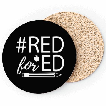 Discover Red For Ed School Teachers Coasters