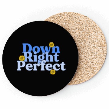 Discover Down Right Perfect Sunflower World Down Syndrome Coasters