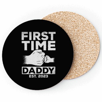Discover First Time Daddy Est. 2023 Daddy To Be Paternity Coasters