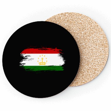 Discover Tajikistan flag Coasters