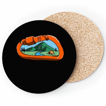 Discover Climb adventure art Coasters