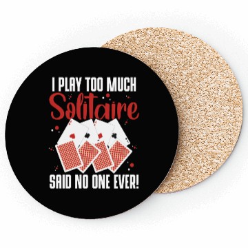 Discover Poker Blackjack Playing Cards Regulars' Table Coasters