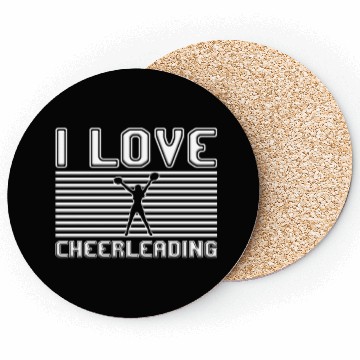 Discover I love cheerleading Coasters