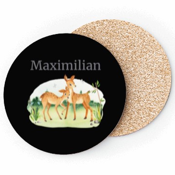 Discover Waldtier Reh Flowers Name Maximilian Coasters