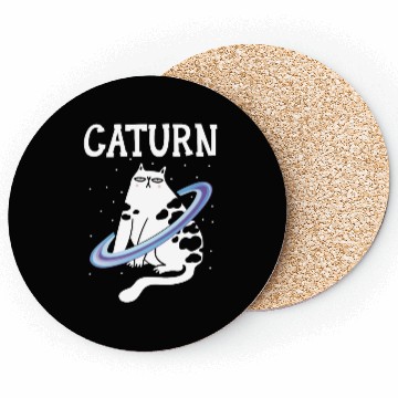 Discover Caturn Cat Owner Saturn Astronomer Astronomy Coasters
