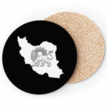Discover Iran Lion Sun Coasters