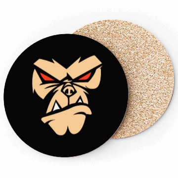 Discover Bad monkey Angry Face - Gorilla Head Coasters