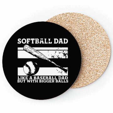Discover Softball Dad Coasters