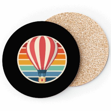 Discover Hot Air Balloon Retro Driving Flight Coasters