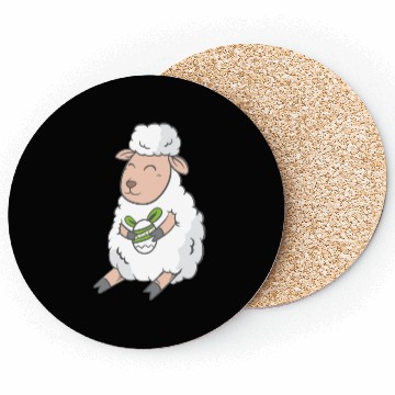 Discover Cute Easter Egg Happy Animal Sheep Gift Coasters