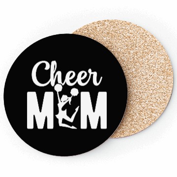 Discover Womens Cheer Mom Gymnastics Cheerleading Mom Squad Coasters
