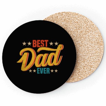 Discover Best Dad Ever Vintage Design Coasters