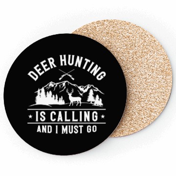 Discover Buck Deer Hunting Hunter Deer Coasters