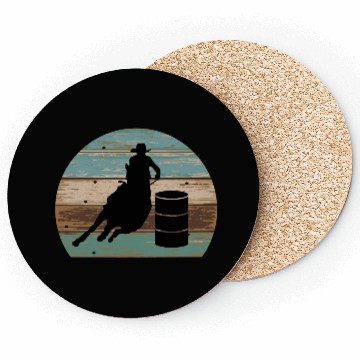 Discover Barrel Racing Retro Style Coasters