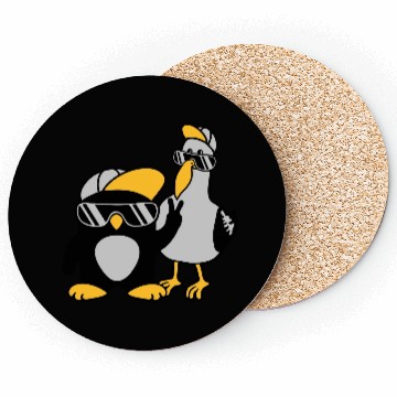 Discover Seagull penguin 2 friends Coasters