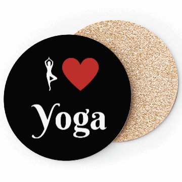 Discover I heart Yoga, Yoga Love Coasters