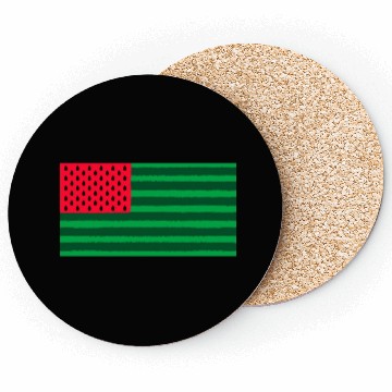 Discover Funny Watermelon Flag USA Coasters