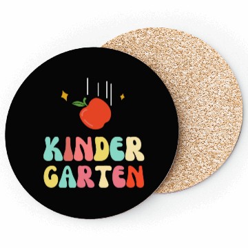 Discover Groovy Hello Kindergarten Vibes Retro Coasters