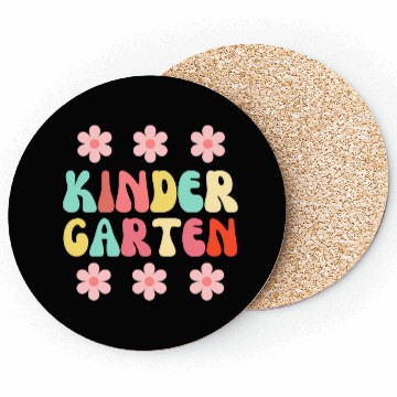 Discover Groovy Hello Kindergarten Vibes Retro Coasters