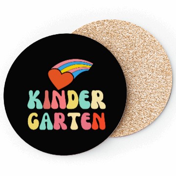 Discover Groovy Hello Kindergarten Vibes Retro Coasters