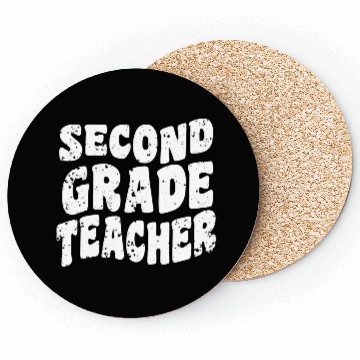 Discover Retro Groovy Second Grade Teacher Back To School Coasters
