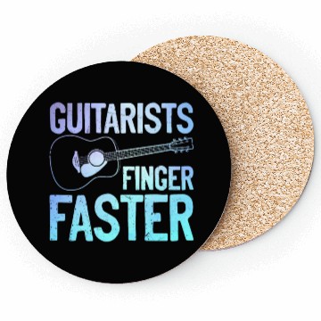 Discover Guitarist Pun Funny Guitar Player Coasters
