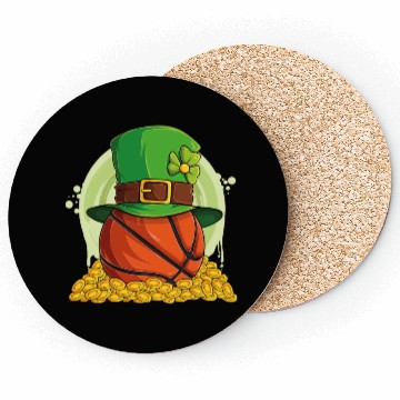 Discover Kids Basketball St Patricks Day Coasters