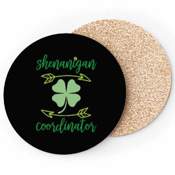 Discover Shenanigans Coordinator Funny Teacher St Patrick s Coasters