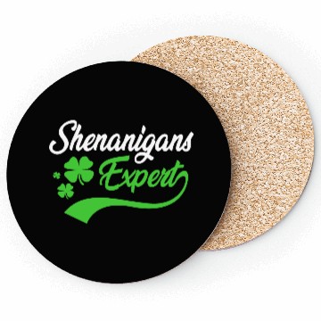 Discover Shenanigans Expert Funny St Patrick Day Coasters