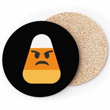 Discover Angry Candy Corn Halloween Costume Coasters
