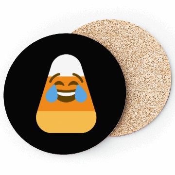 Discover Laughing Candy Corn Halloween Costume Coasters