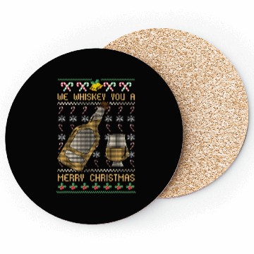 Discover We Whiskey You A Merry Christmas Coasters