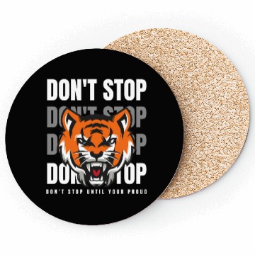 Discover Tiger Black White and Orange - Don t Stop Coasters