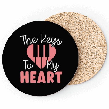 Discover The Keys To My Heart Piano Player Musician Music Coasters