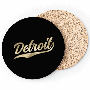 Discover Detroit Michigan Cool Retro 1970S Vintage Coasters