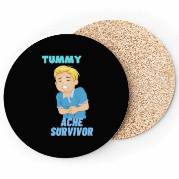 Discover Tummy Ache Survivor Funny Back To School Coasters