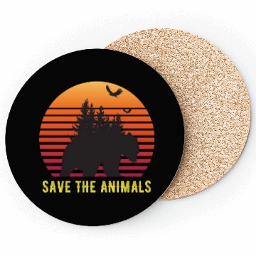 Discover Save The Animals Earth Day Coasters