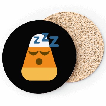 Discover Sleeping Candy Corn Halloween Costume Coasters