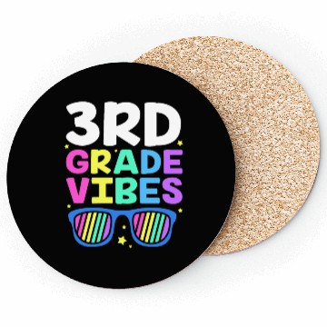 Discover 3rd Grade Vibes Back To School Third Grade Coasters